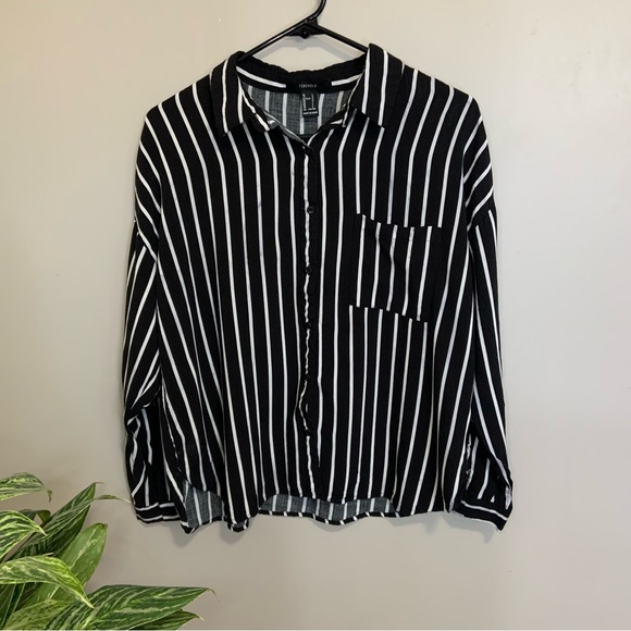 Striped Button Up Dress Shirt - Picture 1 of 4